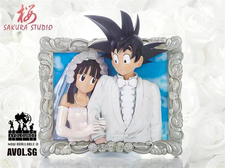 Sakura Studio - Son Goku and Qiqi wedding Frame [Table stand and wall hang]
