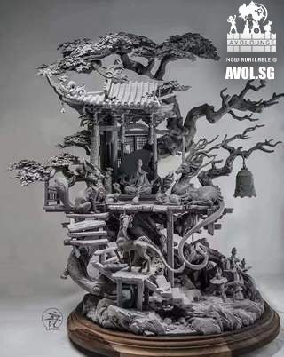YuanXingLiang Studio - Ku Rong Shi (grey scale)