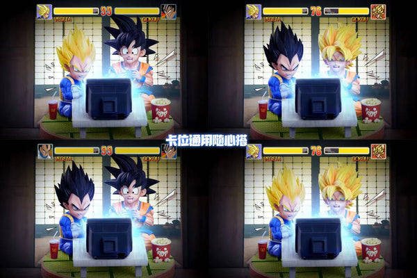 G5 - Vegeta and Goku Gaming (normal version and saiyan version)