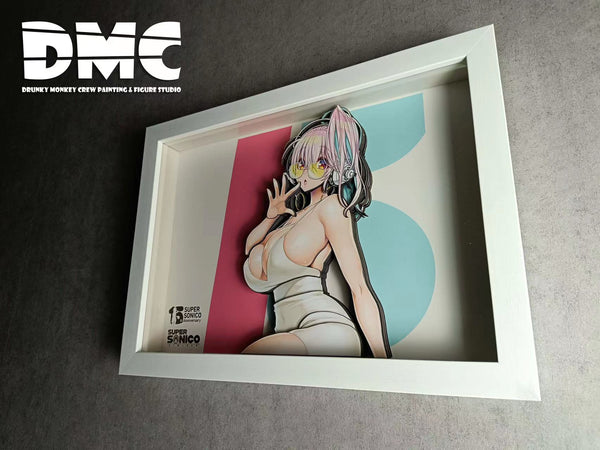 Drunky Monkey Studio - Super Sonico 3D Poster Frame [DMN-020]