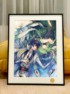 Xing Kong Studio - Lelouch Lamperouge & C.C. Poster Frame