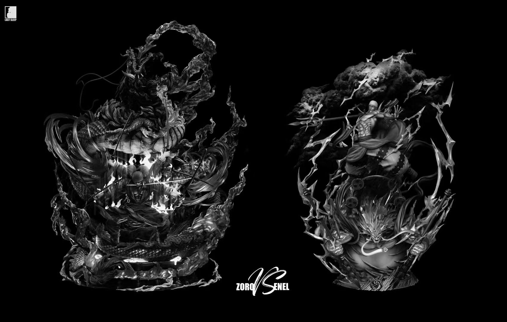 Last Sleep Studio - Nine Sword Style Roronoa Zoro VS Kaido