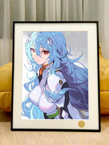 Xing Kong Studio - Rei Ayanami Poster Frame 