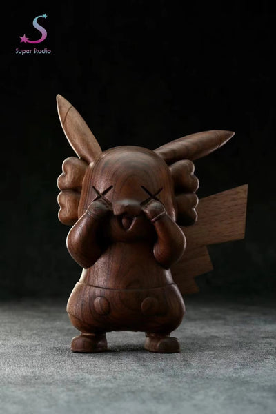 Super Studio - KAWS Pikachu 3.0 [Wood Version]