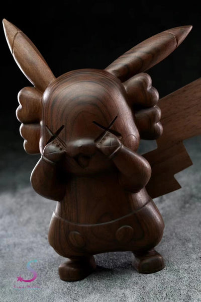 Super Studio - KAWS Pikachu 3.0 [Wood Version]