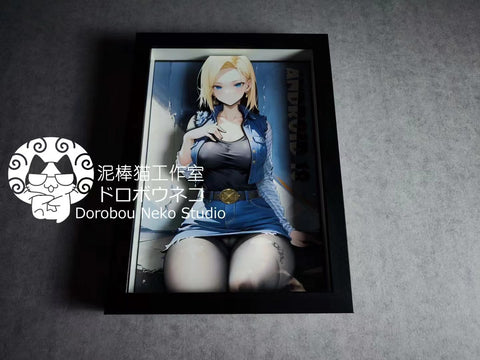 Dorobou Neko Studio - Android 18 3D Cast Off Poster Frame [DSMG-010]