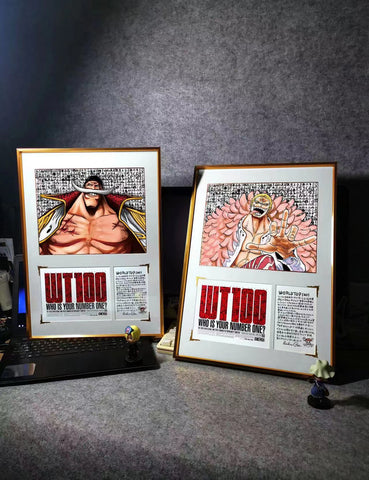 WT100 - Whitebeard (Edward Newgate) / Donquixote Doflamingo poster frame