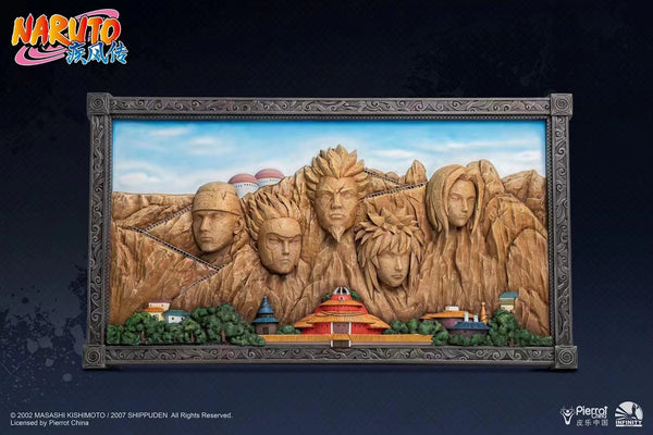 Pierrot China X Infinity Studio - Naruto Shippuden Hokage Rock 3D Art Frame [Full / Stone Coroled]