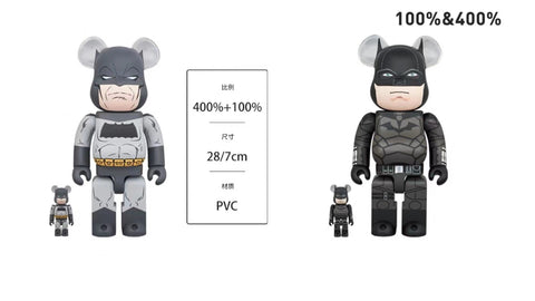 Bearbrick - The Batman - Standard / Full Black [400% + 100%]