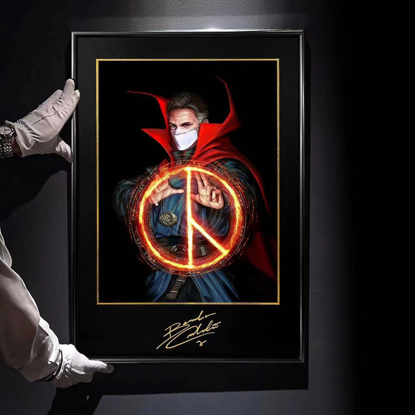 Doctor Strange Poster Frame with Benedict Cumberbatch Signature