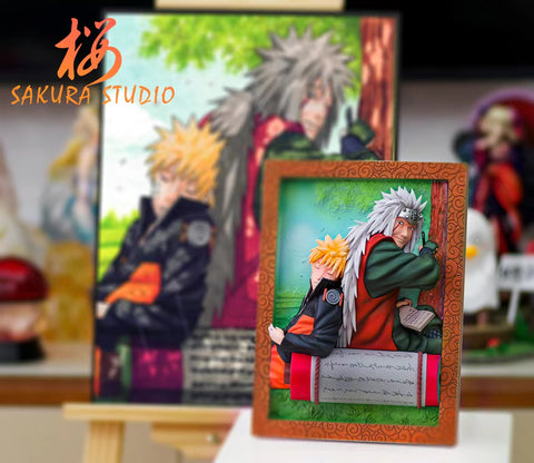SAKURA  Studio - Jiraiya With Naruto Uzumaki 3D Photo Frame