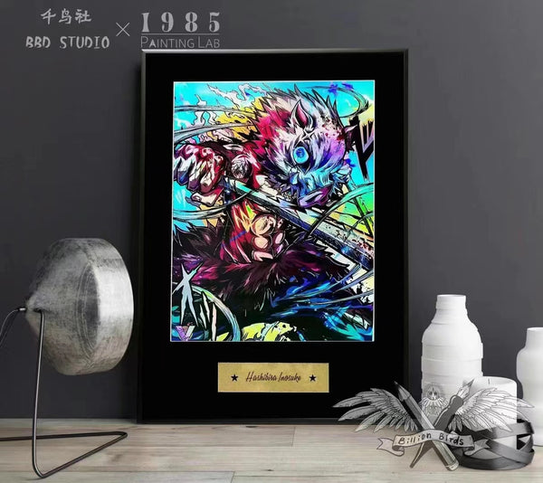 BBD Studio X 1985 Painting Lab - Hashibira Inosuke Coloured Chrome Poster Frame