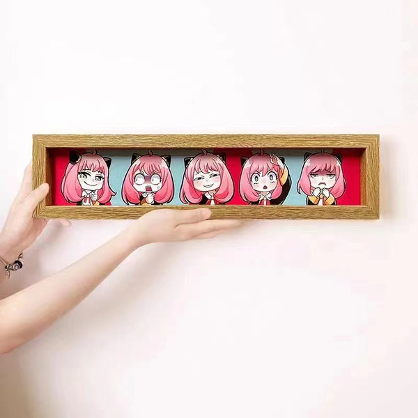 Anya Forger Emoji Poster Frame [12cm x 47cm]