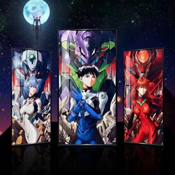 Shinji Ikari / Rei Ayanami / Asuka Langley Soryu Poster Frame