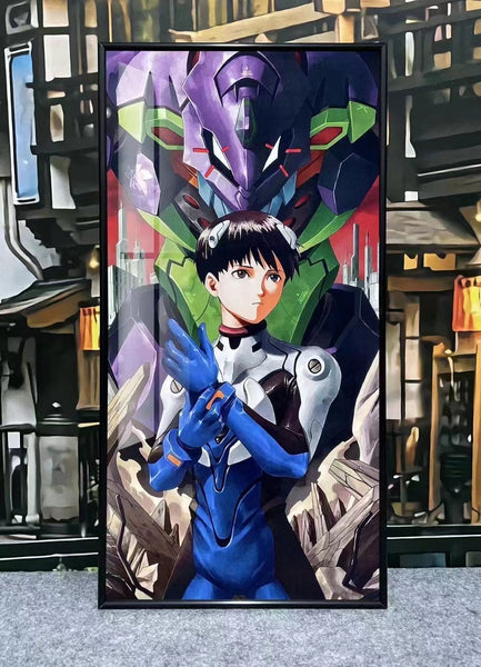 Shinji Ikari / Rei Ayanami / Asuka Langley Soryu Poster Frame