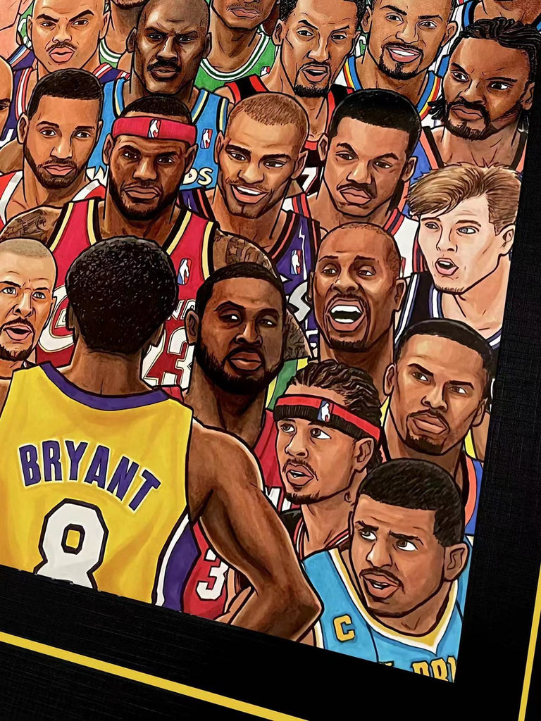 Kobe Bryant VS 64 Of His Best Opponents Poster Frame [38cm x 53cm ...