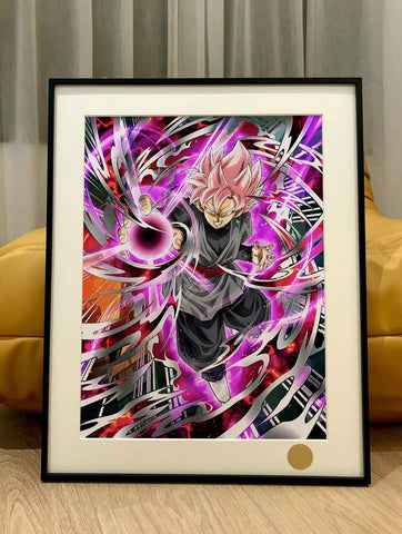 Xing Kong Studio - Super Saiyan Rose Goku Black Poster Frame