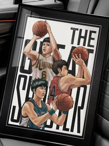 The Best Shooter Tsuyoshi Minami , Hisashi Mitsui and Soichiro Jin Poster Frame