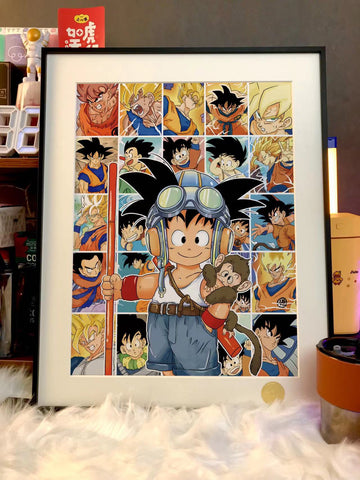 Kid Goku Poster Frame [44cm x 55cm]