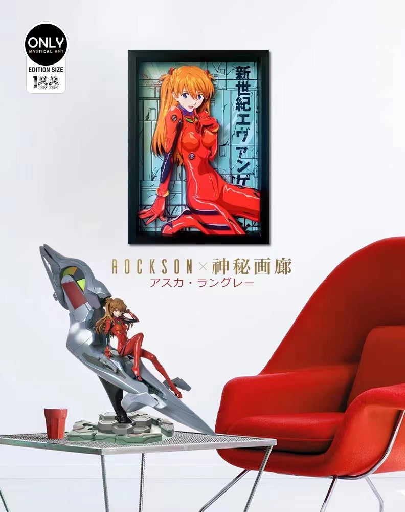 Mystical Art X Rockson - Asuka Langley Soryu Cast Off 3D Poster Frame [32cm x 45cm]