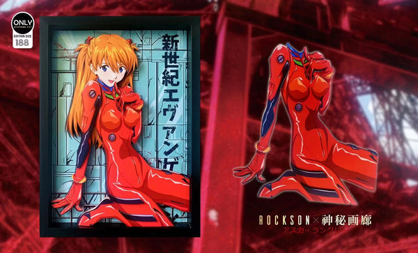 Mystical Art X Rockson - Asuka Langley Soryu Cast Off 3D Poster Frame [32cm x 45cm]