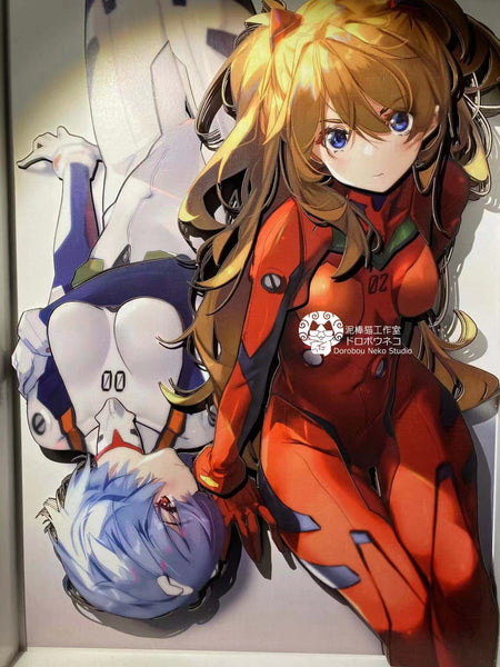 Dorobou Neko Studio - Asuka Langley Sohryu & Rei Ayanami 3D Poster Frame [DS012]