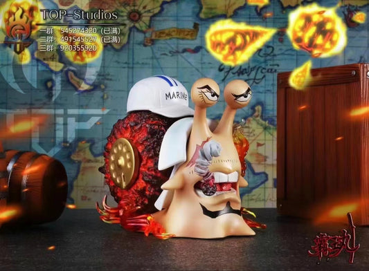 Top Studio - Akainu / Nightmare Luffy / Vagabond Aokiji / Whitebeard Den Den Mushi