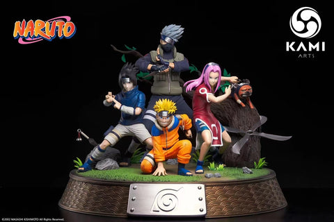 Kami Arts - Team 7 - Kakashi Hatake, Uchiha Sasuke, Uzumaki Naruto, Haruno Sakura & Pakkun 