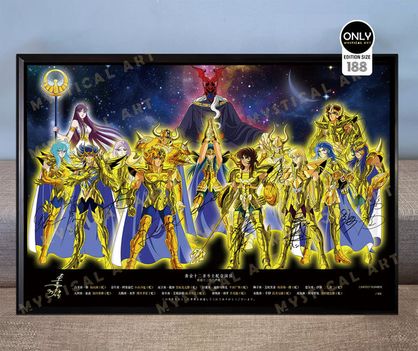 Mystical Art - The 12 Golden Saint Signature Poster Frame 