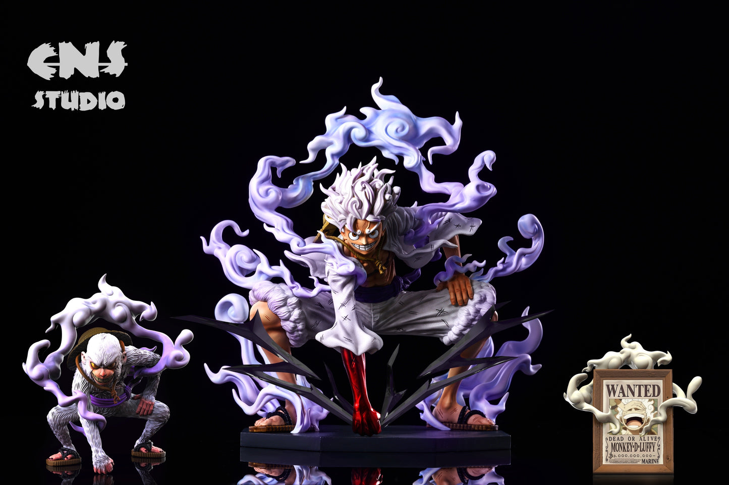 CNS Studio - Monkey D Luffy Gear 5 Sun God Nika [White Pants / Orange Pants] 
