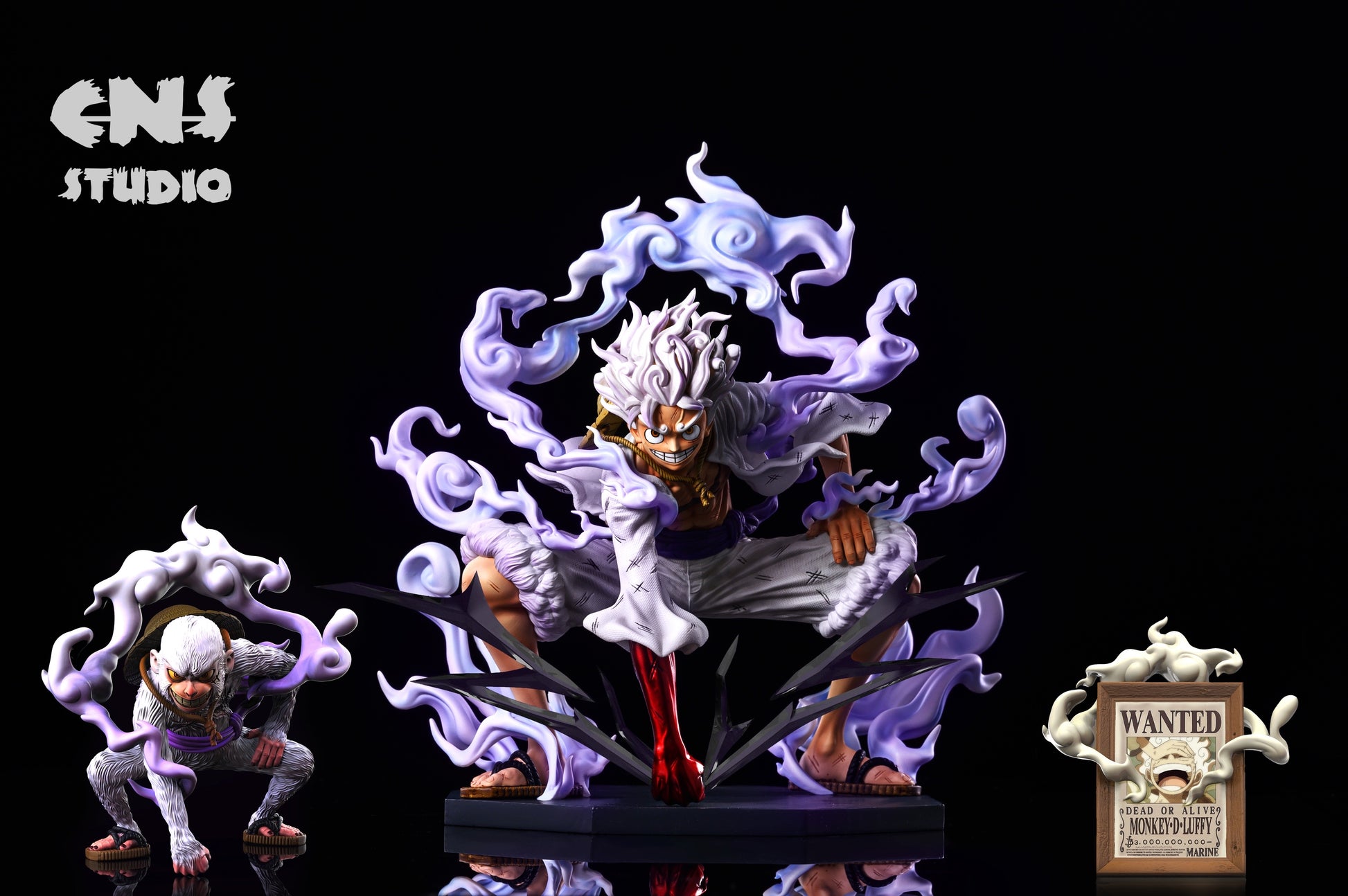 CNS Studio - Monkey D Luffy Gear 5 Sun God Nika [White Pants / Orange Pants] 