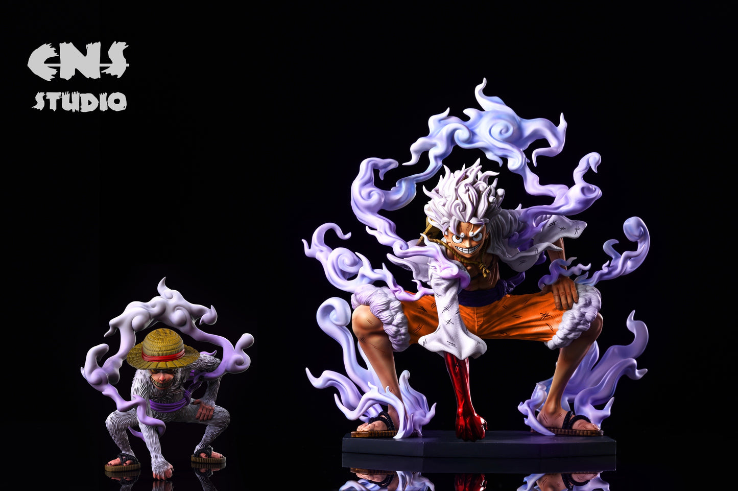 CNS Studio - Monkey D Luffy Gear 5 Sun God Nika [White Pants / Orange Pants] 
