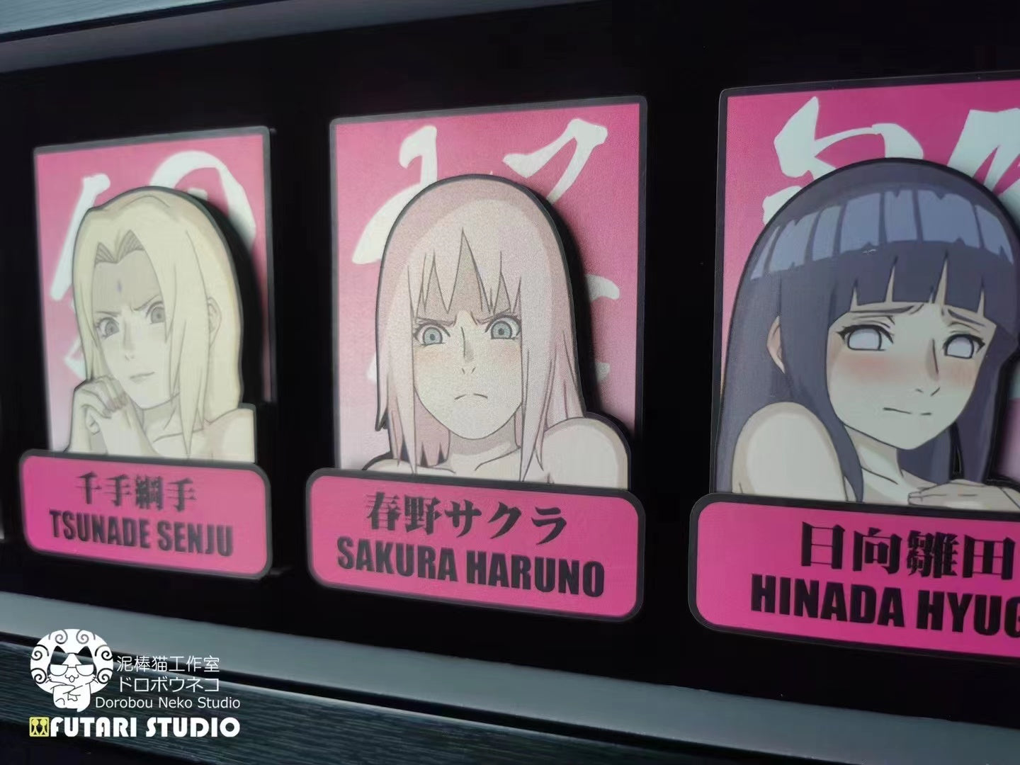 Dorobou Neko Studio X Futari Studio - Disgusted Face Female Ninjas Cast Off Poster Frame 