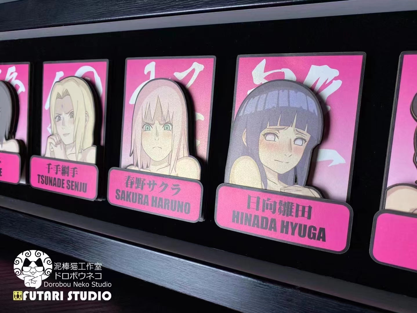 Dorobou Neko Studio X Futari Studio - Disgusted Face Female Ninjas Cast Off Poster Frame 