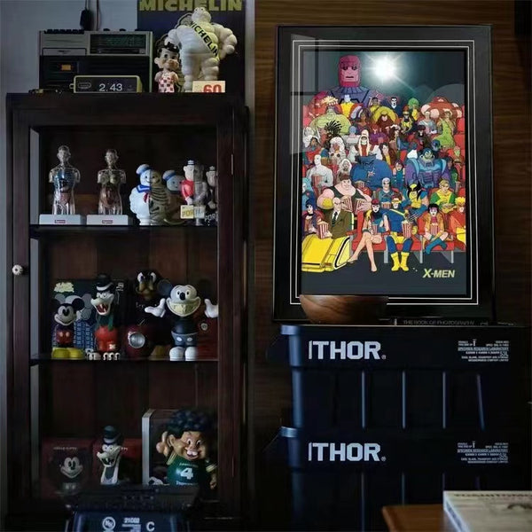 X-Men Wolverine, Phoenix, Professor X & Erik Lensherr Cinema Poster Frame [38cm x 53cm]