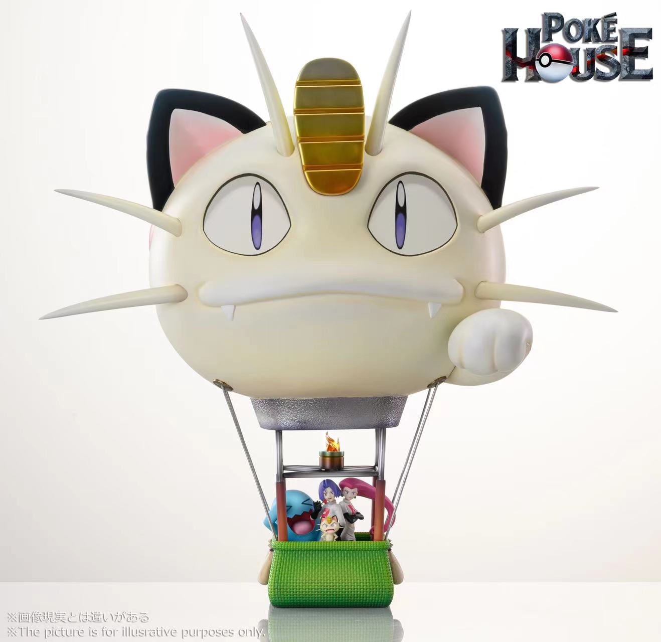 Poke House - Meowth Air Balloon and Jessie Rocket Team [3 Variants]