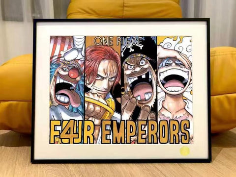Four Emperors - Nika Luffy Gear 5, Shanks, Buggy & Marshall D. Teach