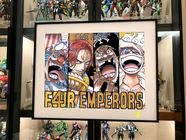 Four Emperors - Nika Luffy Gear 5, Shanks, Buggy & Marshall D. Teach