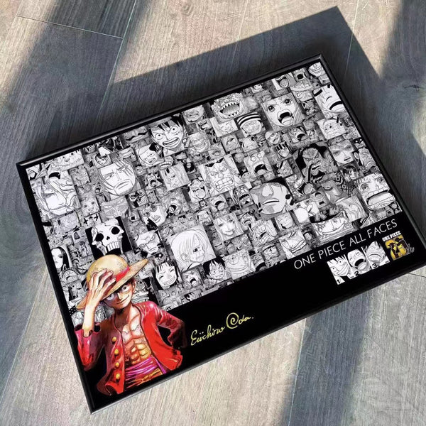 Billion Birds Studio - One Piece All Faces 25th Anniversary Eiichiro Oda Poster Frame