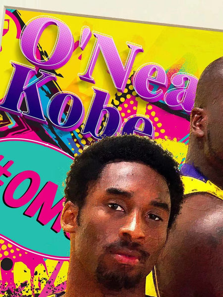 Xing Kong Studio - Kobe Bryant and Shaquille O'Neal Poster Frame 