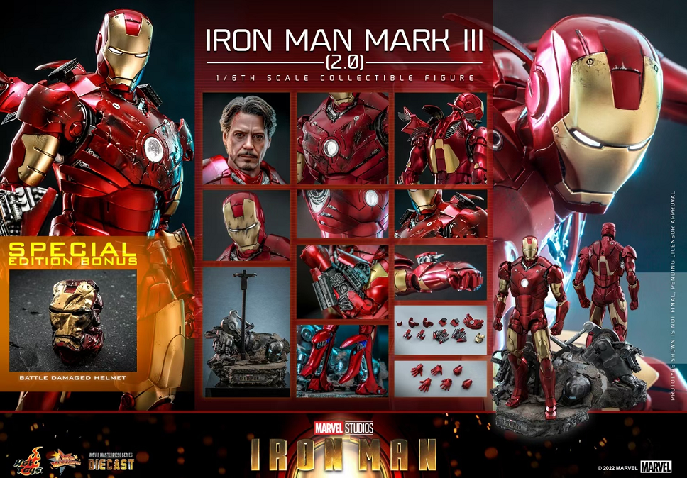 Hottoys - Iron Man Mark III 2.0 [MMS664D48] 