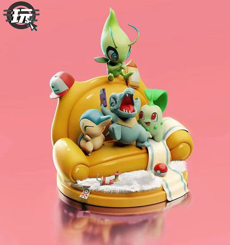 Just Play Studio / JiuShiWan Studio - Chikorita, Totodile, Cyndaquil & Celebi V