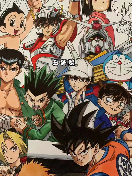TG Studio - Original Anime Protagonist Family Portrait Poster Frame