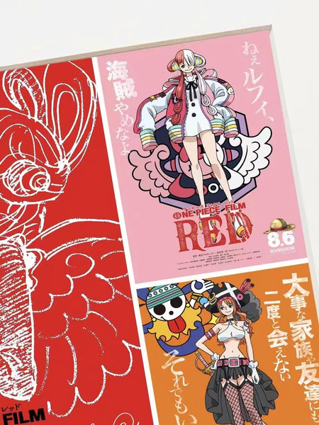 Xing Kong Studio - One Piece 25th Anniversary Red Poster Frame 