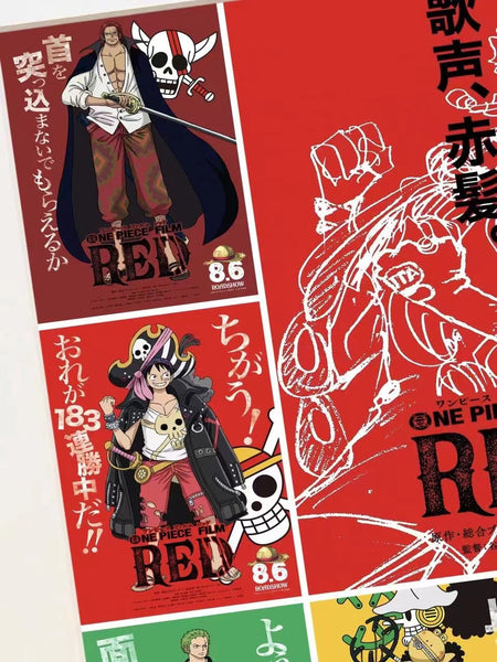 Xing Kong Studio - One Piece 25th Anniversary Red Poster Frame 