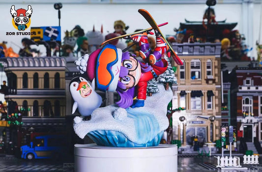 ZOR Studio - Skiing Arale Norimaki and Gatchan