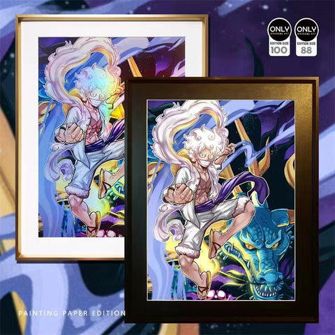 Mystical Art - Sun God Nika Luffy Gear 5 Poster Frame [2 Variants]
