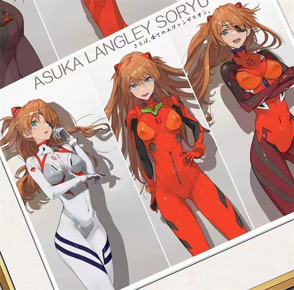 Asuka Langley Soryu Evangelion Unit-02 Six Posture Poster Frame