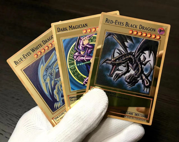 Xing Kong Studio - Blue-Eyes White Dragon, Dark Magician & Red-Eyes Black Dragon Card Acrylic Stand Display 