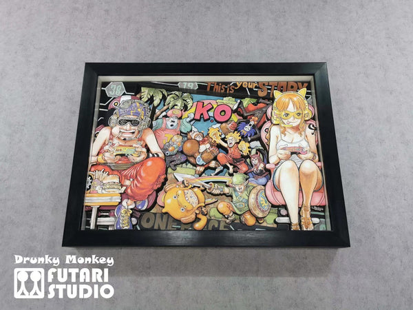 Drunky Monkey Studio x Futari Studio - Strawhat Pirates 3D Poster Frame [DM-001][2 Variants]